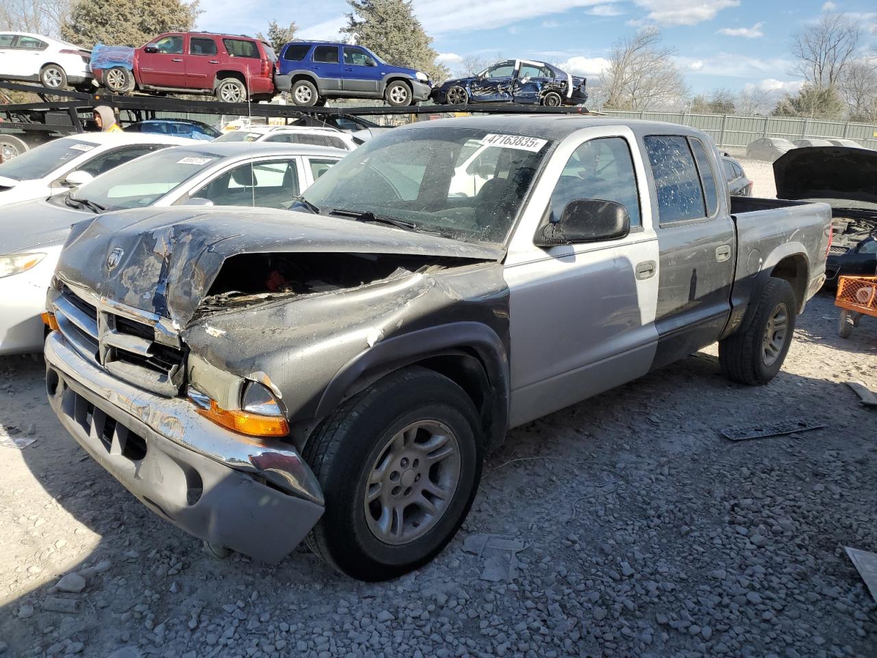 2004 Dodge Dakota Quad Slt en Venta en Madisonville, TN - Front End