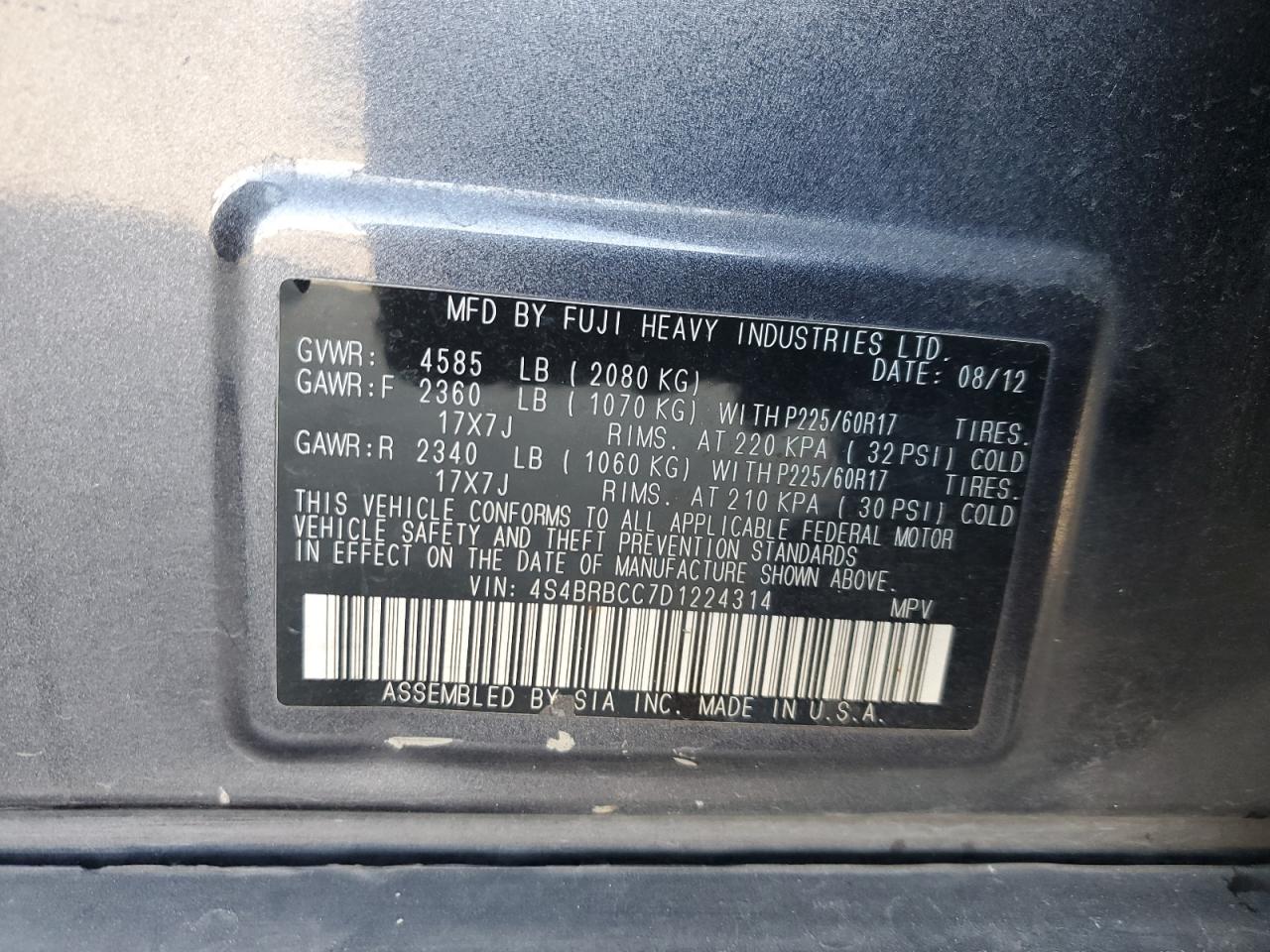 2013 Subaru Outback - Image 15