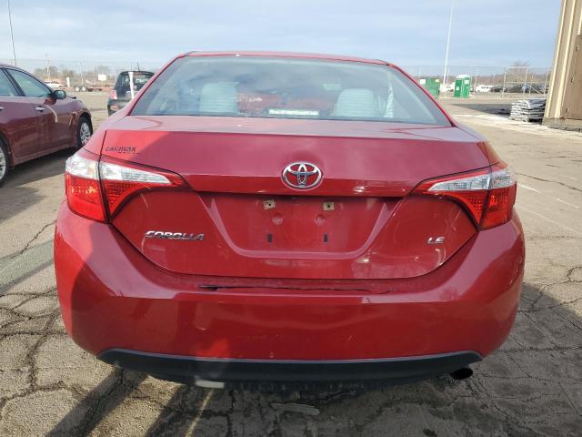 Sedans TOYOTA COROLLA 2016 Czerwony