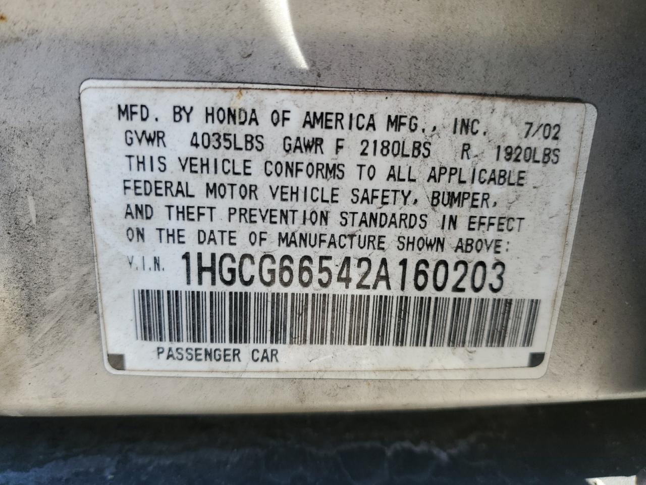 2002 Honda Accord - Image 12