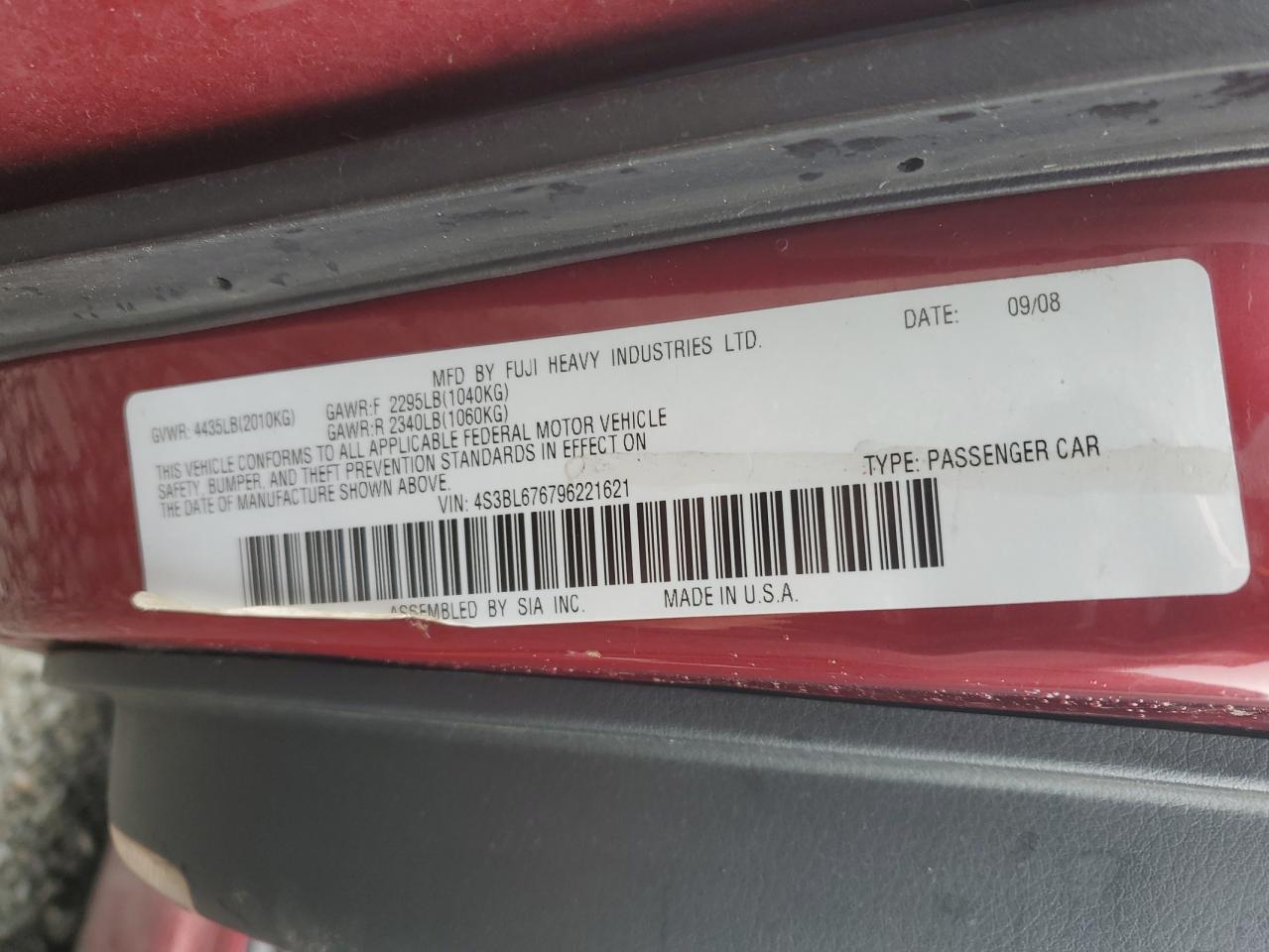 2009 Subaru Legacy - Image 14