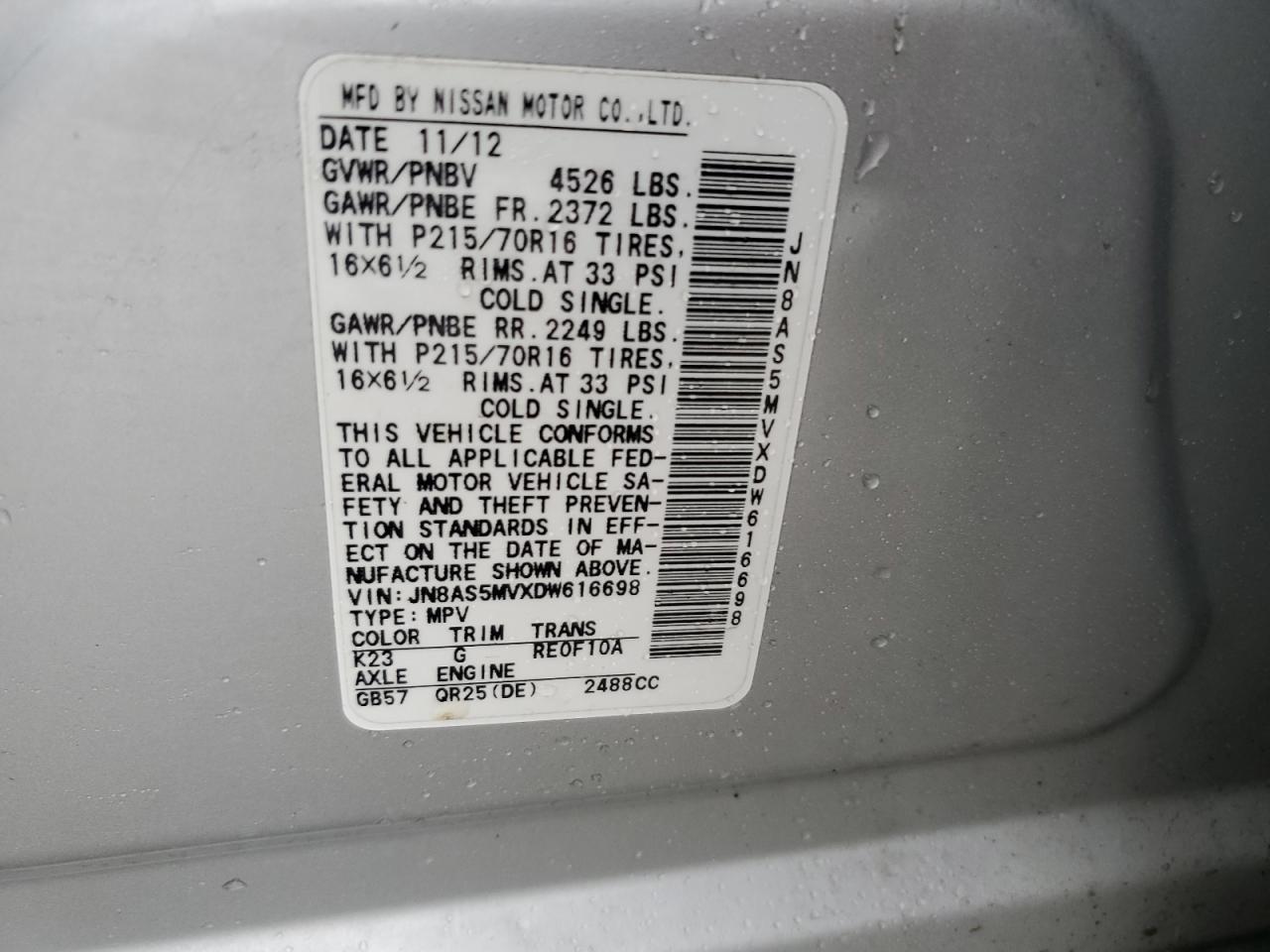 2013 Nissan Rogue - Image 13
