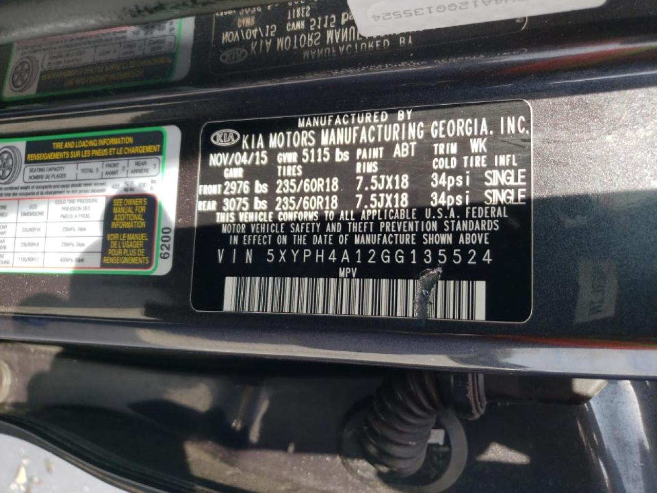2016 Kia Sorento - Image 12