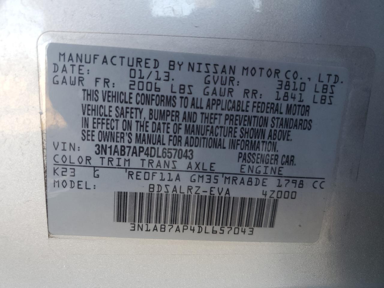 2013 Nissan Sentra - Image 13