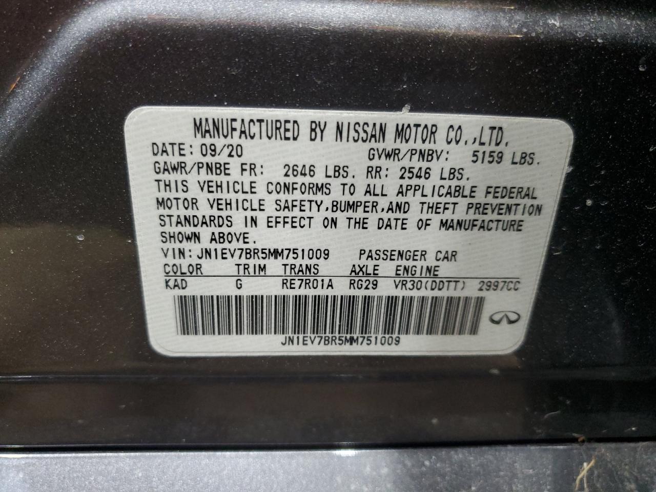 2021 Infiniti Q50 - Image 12