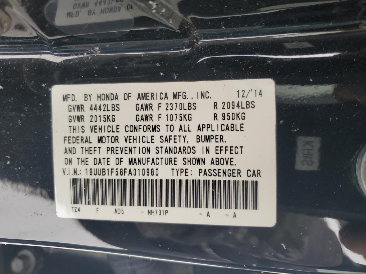 2015 Acura TLX - Image 14