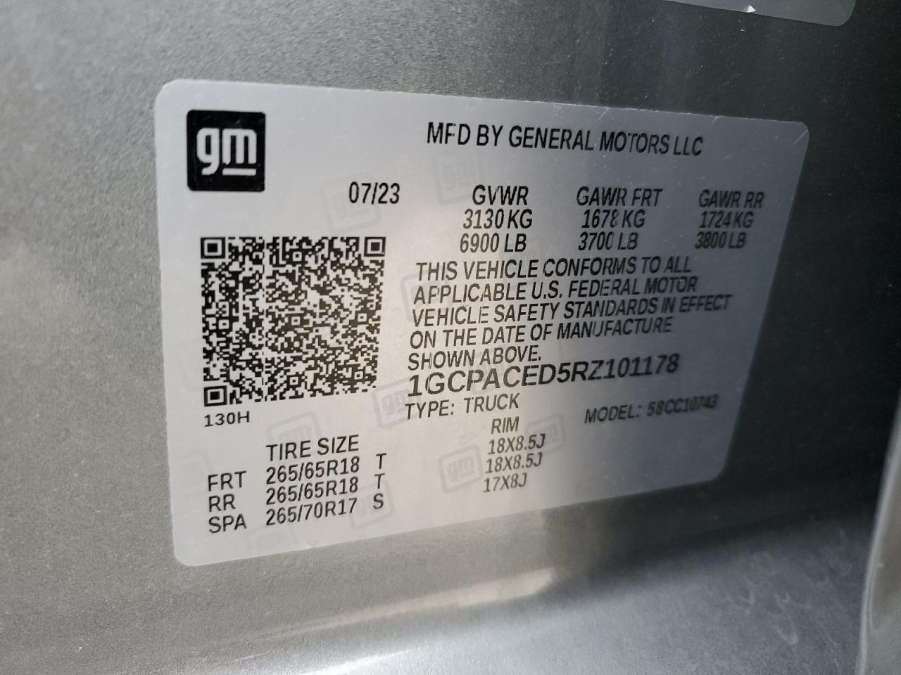 2024 Chevrolet Silverado C1500 Lt VIN: 1GCPACED5RZ101178 Lot: 45522725