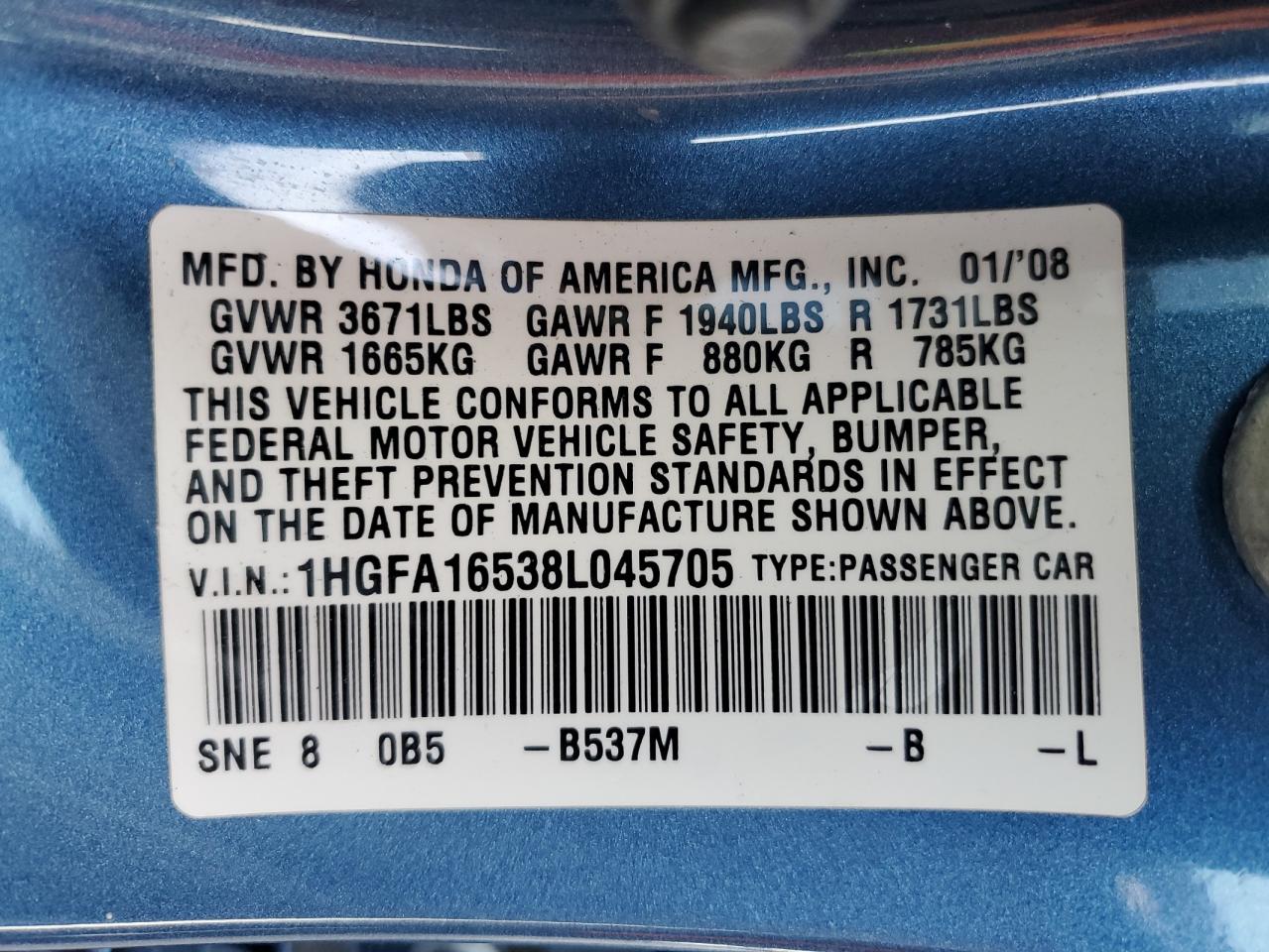 2008 Honda Civic - Image 12