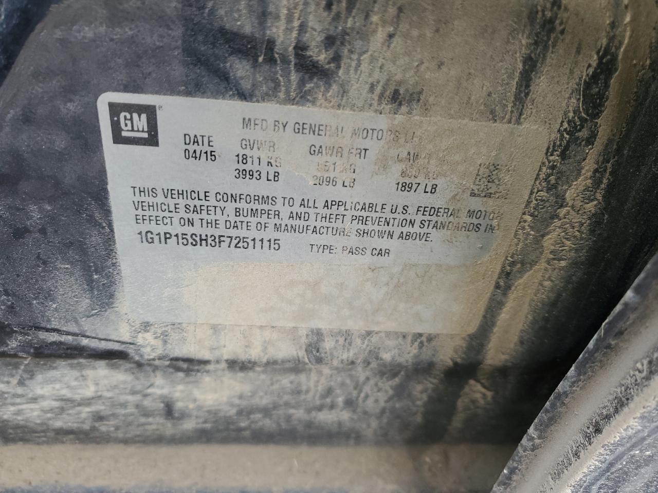 2015 Chevrolet Cruze - Image 12