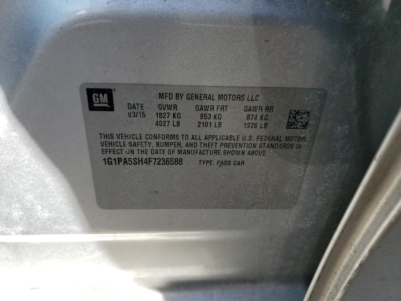 2015 Chevrolet Cruze - Image 12