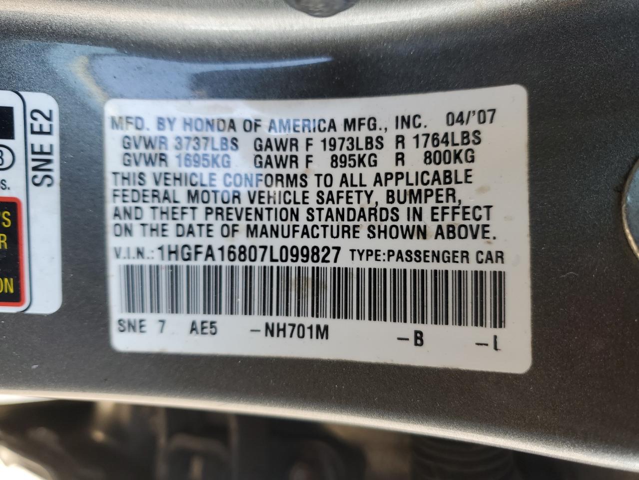 2007 Honda Civic - Image 14