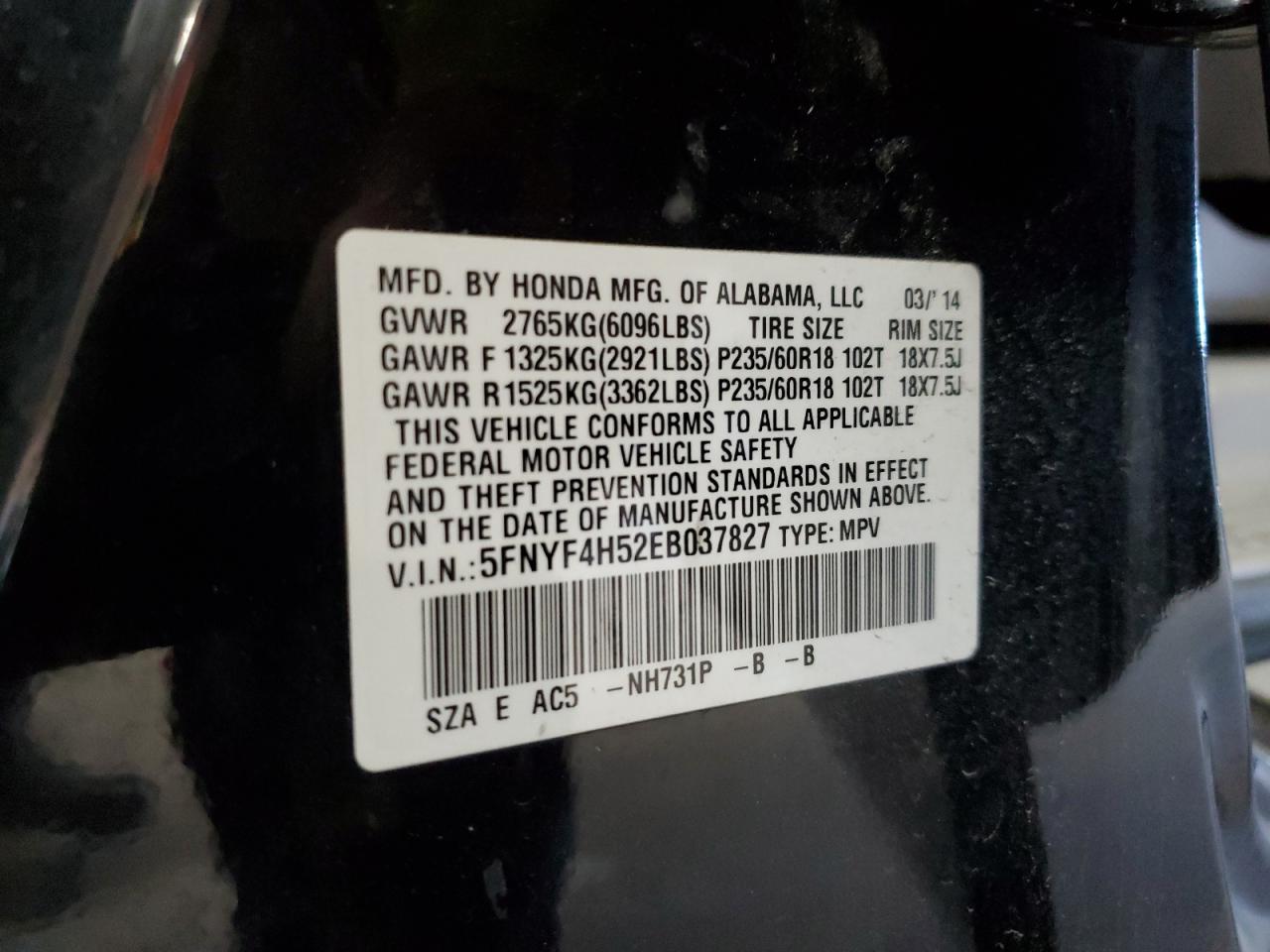 2014 Honda Pilot - Image 14