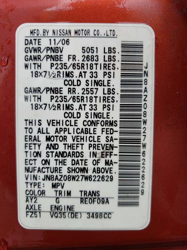 2007 Nissan Murano - Image 13