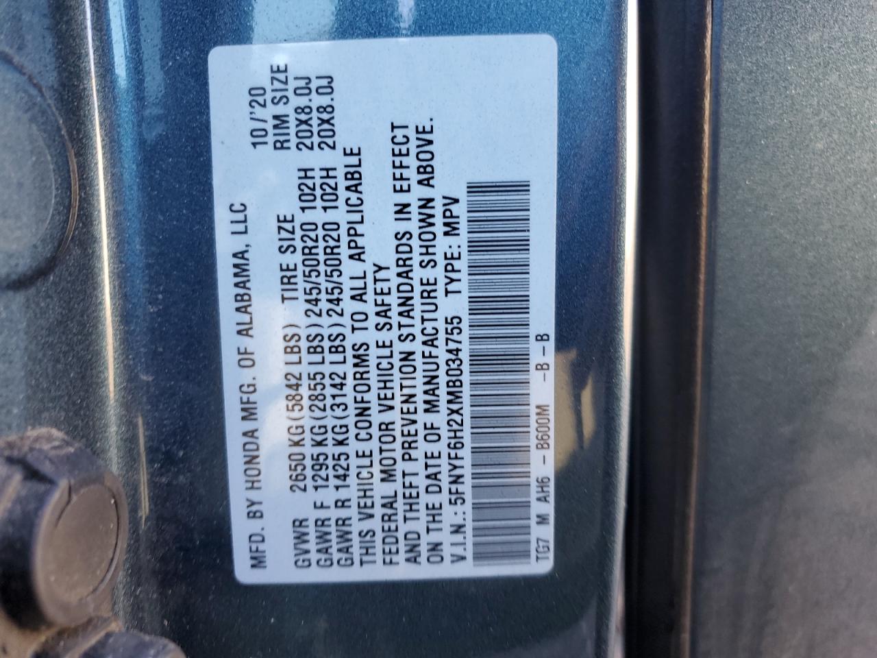 2021 Honda Pilot - Image 15