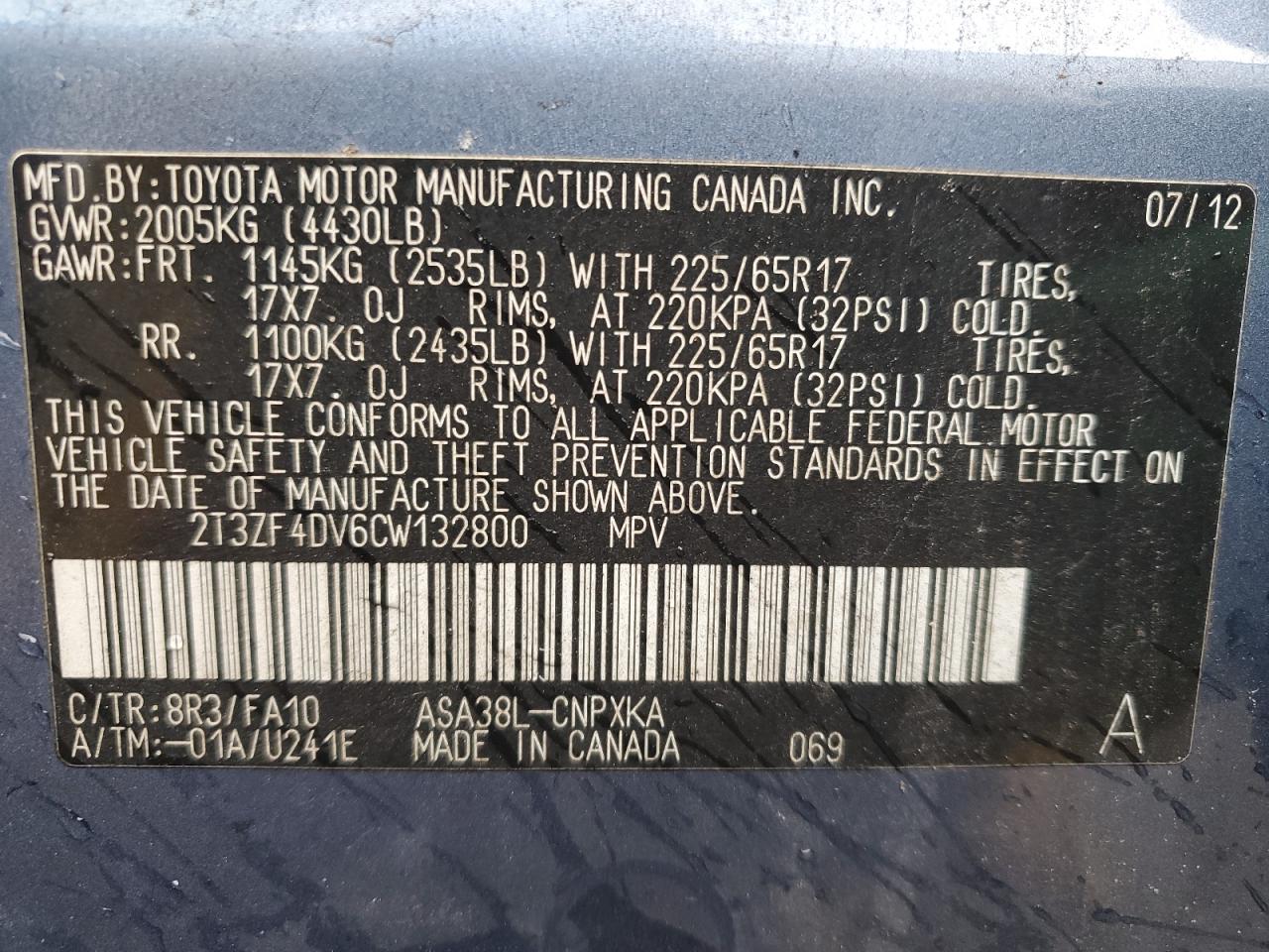2012 Toyota RAV 4 - Image 13