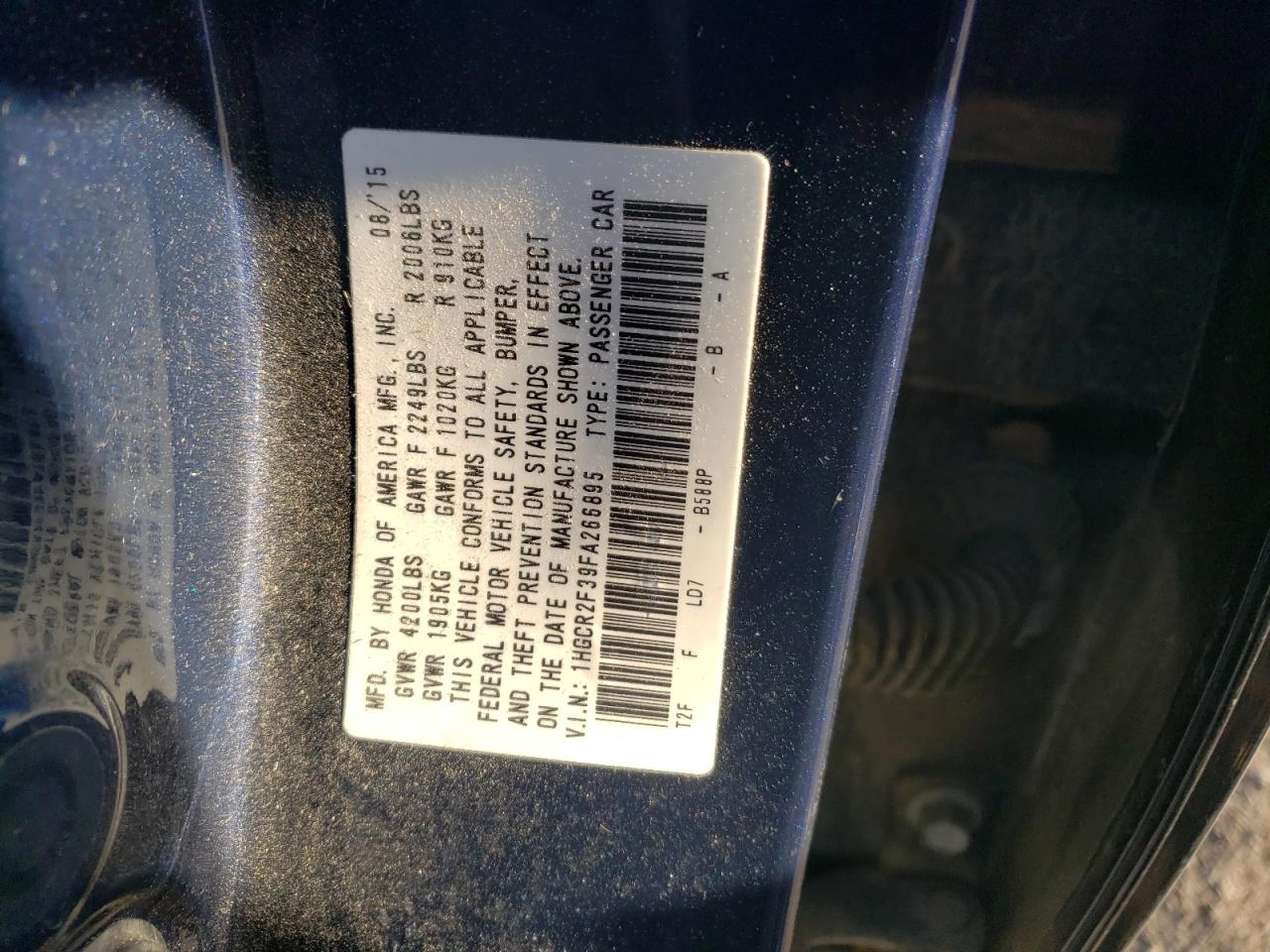 2015 Honda Accord - Image 12