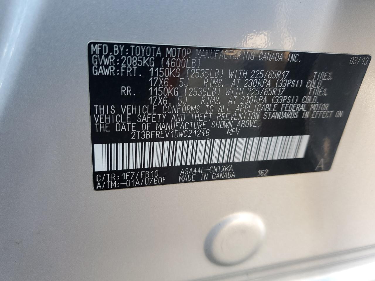 2013 Toyota RAV 4 - Image 14