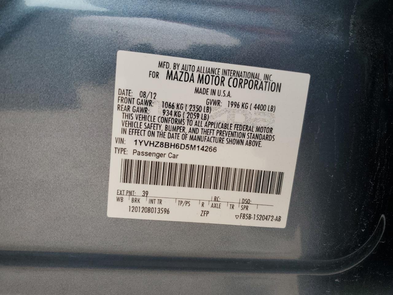 2013 Mazda 6 - Image 14