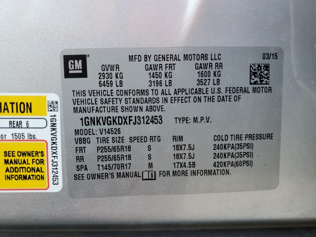 2015 Chevrolet Traverse - Image 12