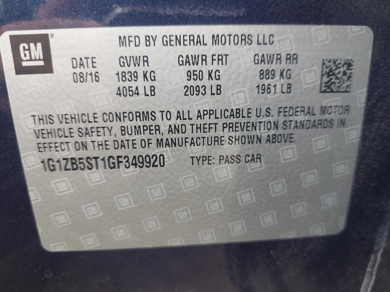 1G1ZB5ST1GF349920 - 2011 Chevrolet Malibu - #46722535