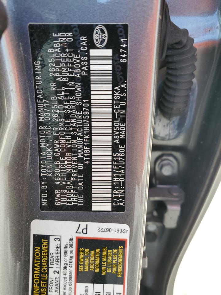 2017 Toyota Camry - Image 13