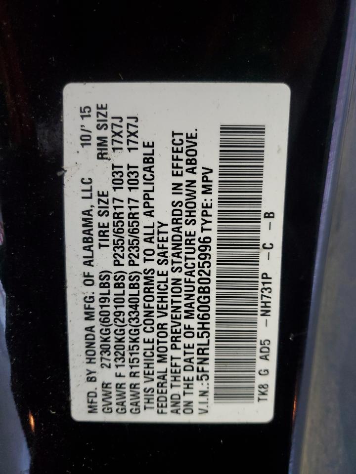 2016 Honda Odyssey - Image 15