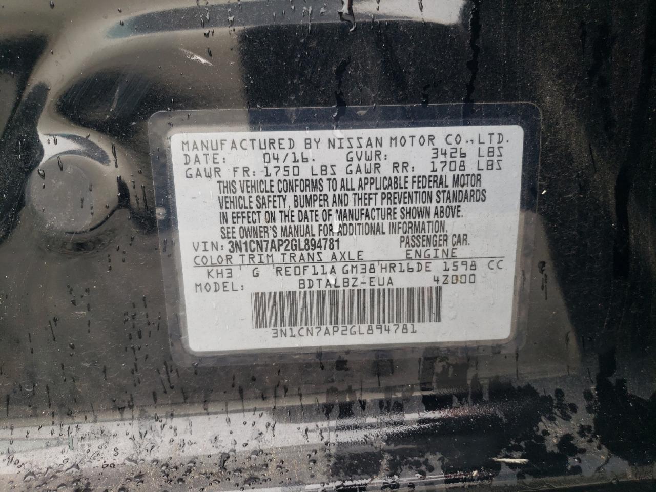 2016 Nissan Versa - Image 12