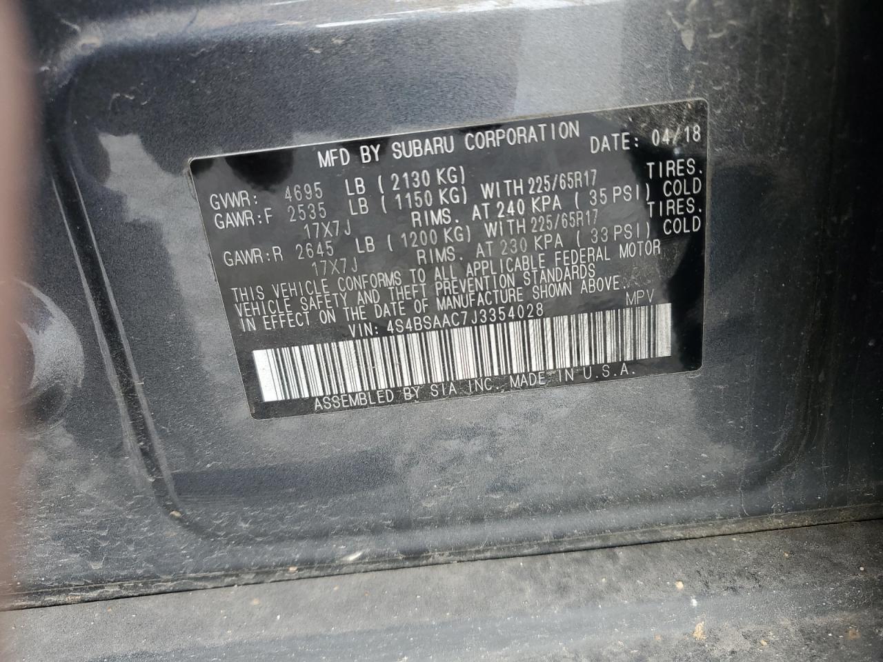 2018 Subaru Outback - Image 12