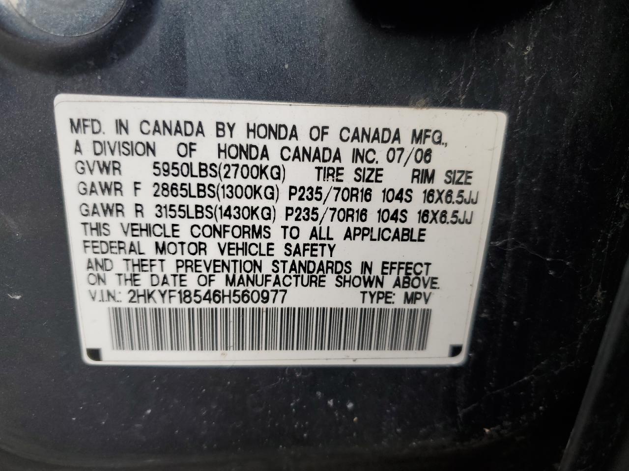 2006 Honda Pilot - Image 13