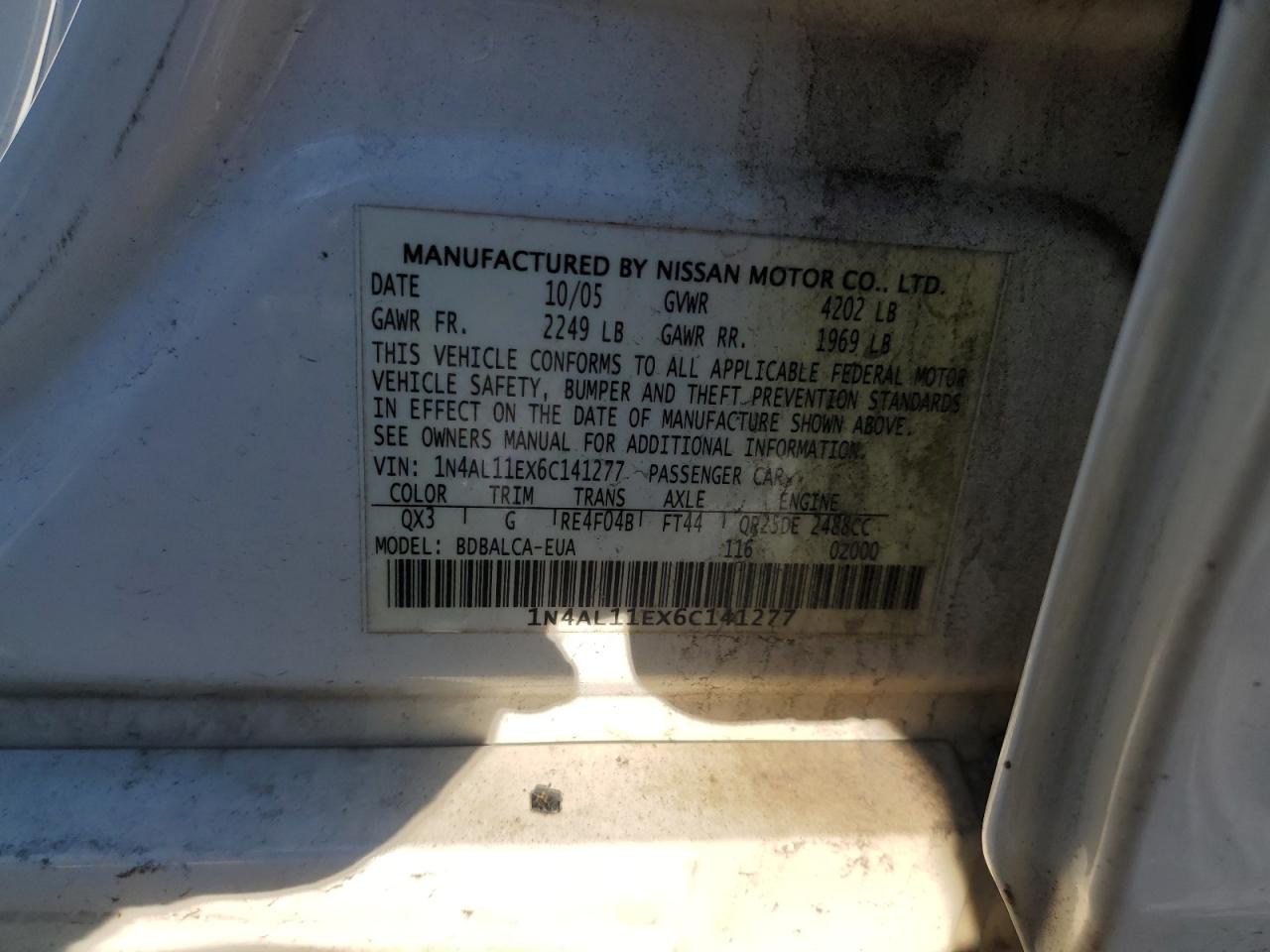 2006 Nissan Altima - Image 13