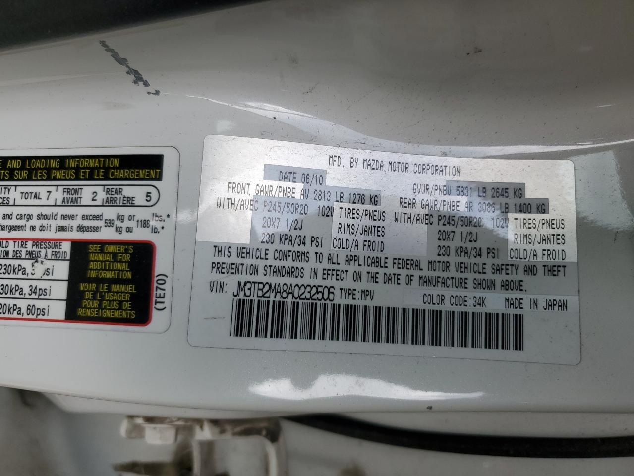 2010 Mazda CX-9 - Image 13