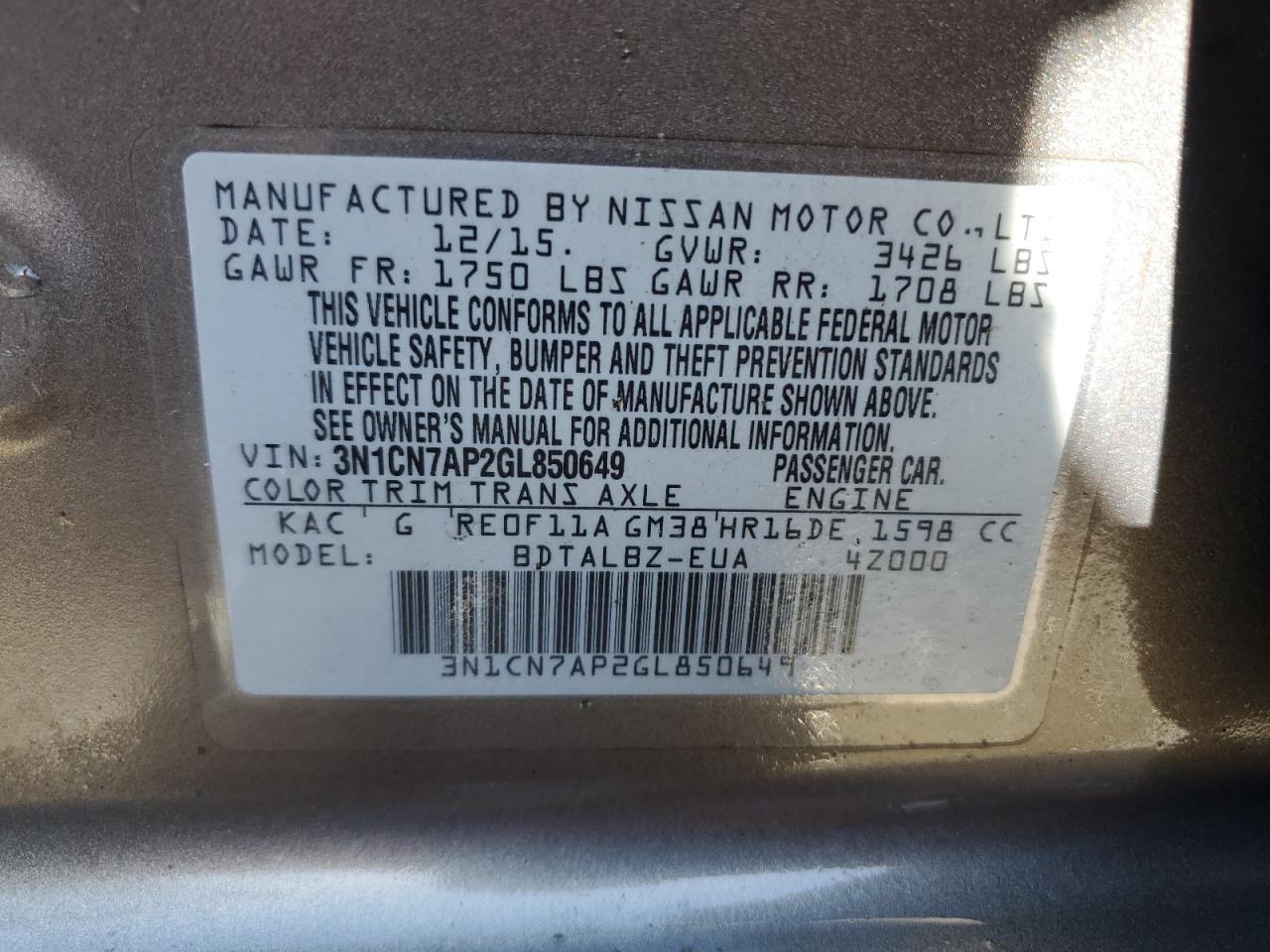 2016 Nissan Versa - Image 13