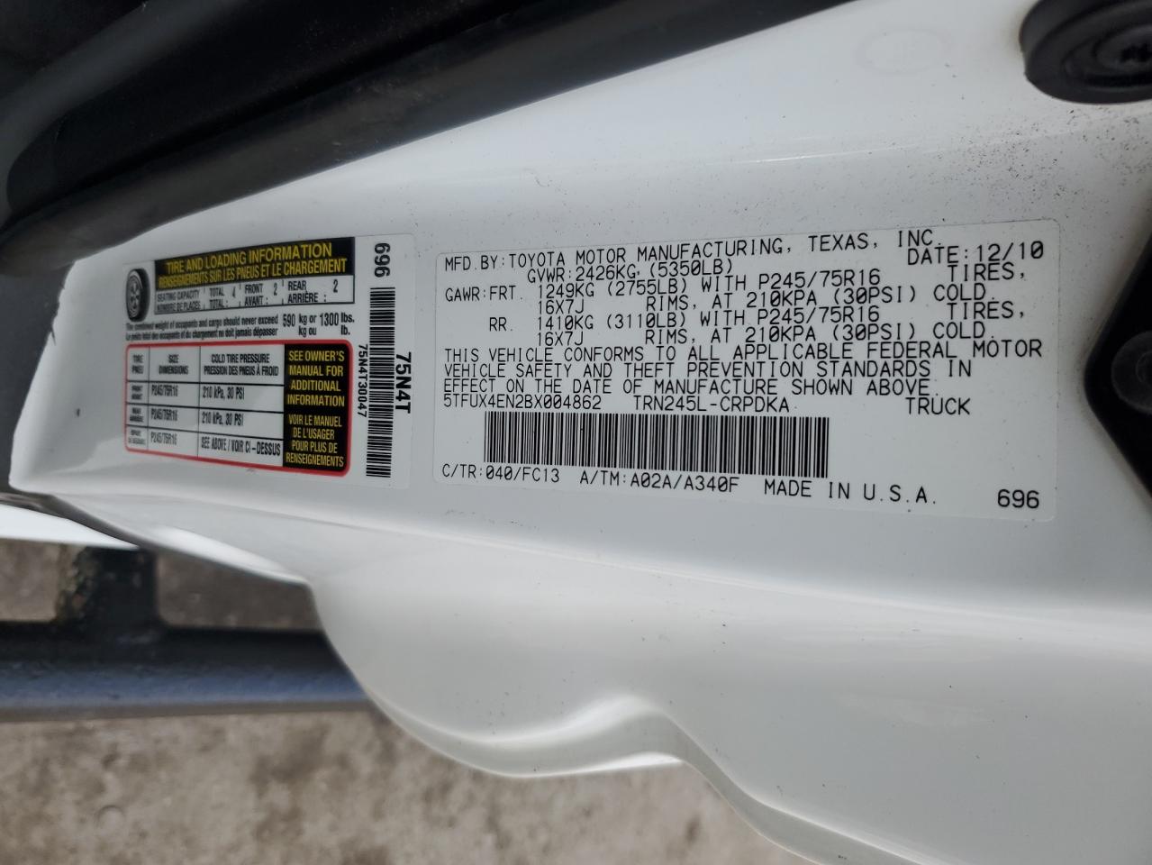 2011 Toyota Tacoma - Image 14