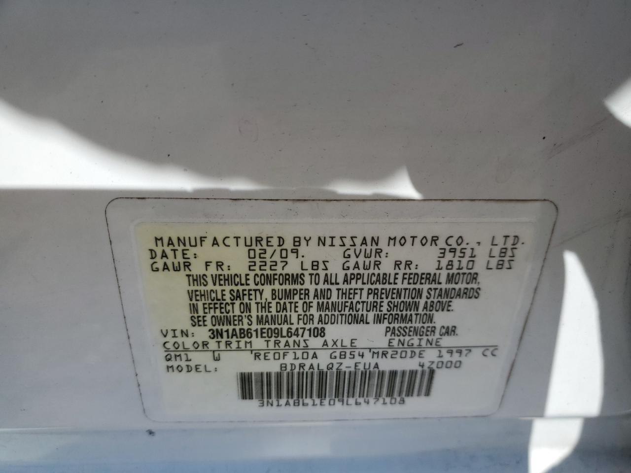 2009 Nissan Sentra - Image 12