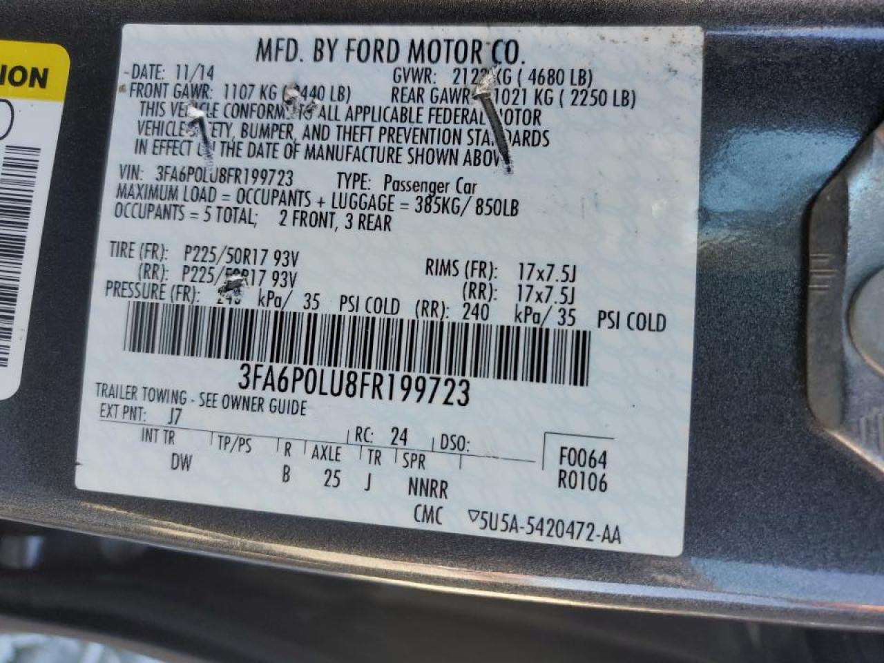 2015 Ford Fusion - Image 12