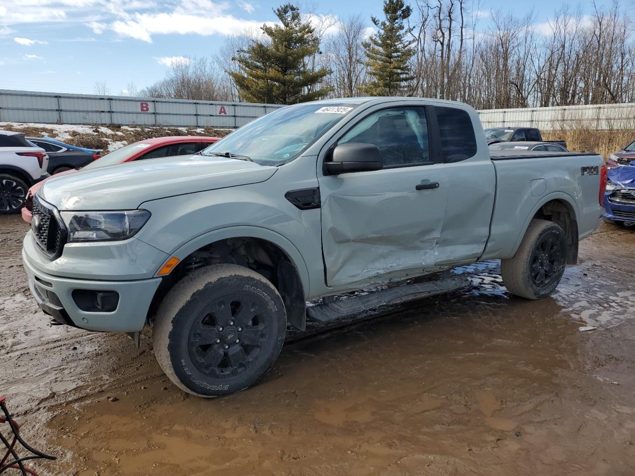2022 Ford Ranger Xl en Venta en Davison, MI - Side