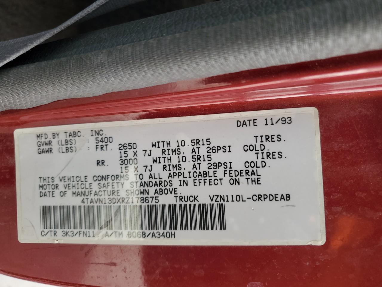 1994 Toyota Pickup - Image 12
