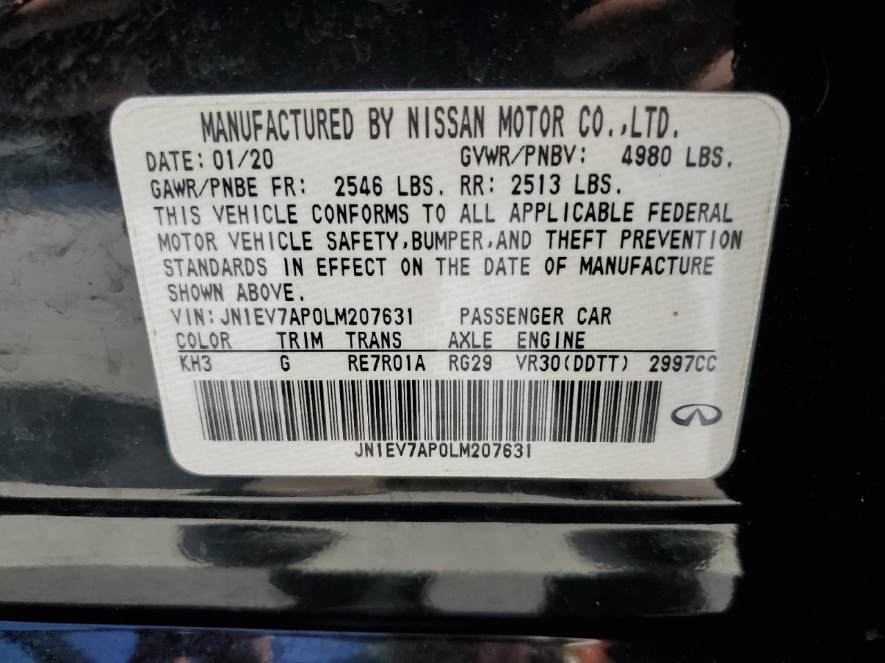 2020 Infiniti Q50 - Image 12