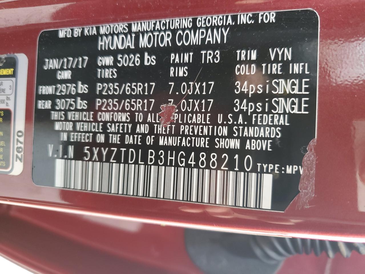2017 Hyundai Santa Fe - Image 14