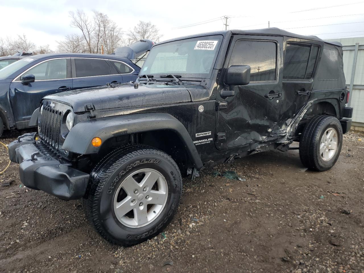 2017 Jeep Wrangler Unlimited Sport იყიდება Chicago Heights-ში, IL - Side
