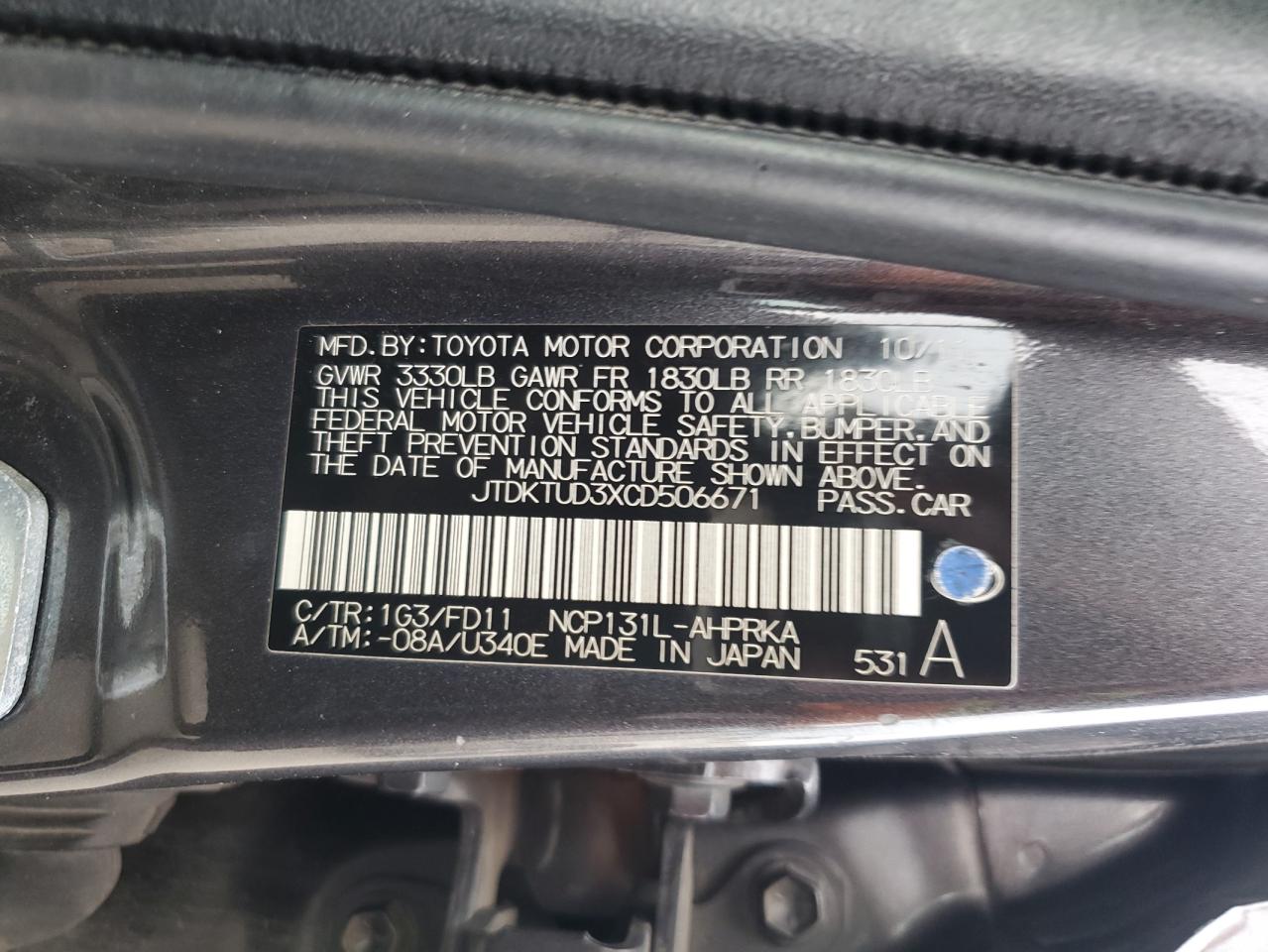 2012 Toyota Yaris - Image 13