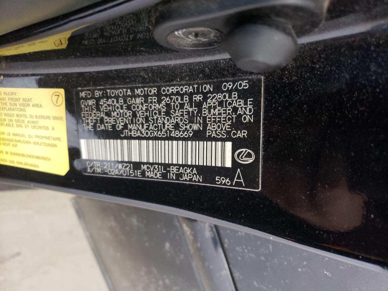2006 Lexus ES - Image 13