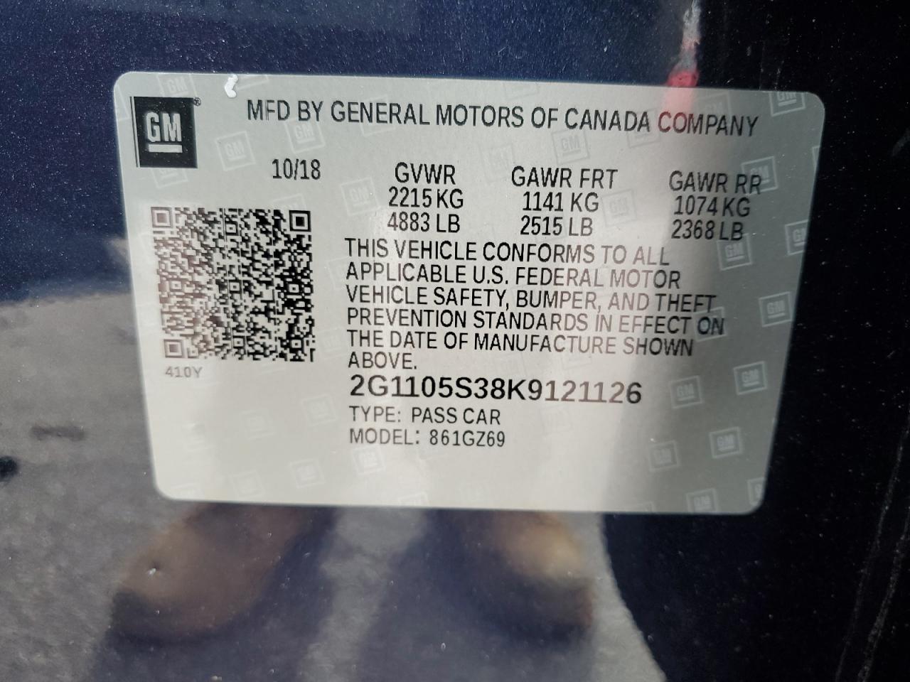 2019 Chevrolet Impala - Image 14