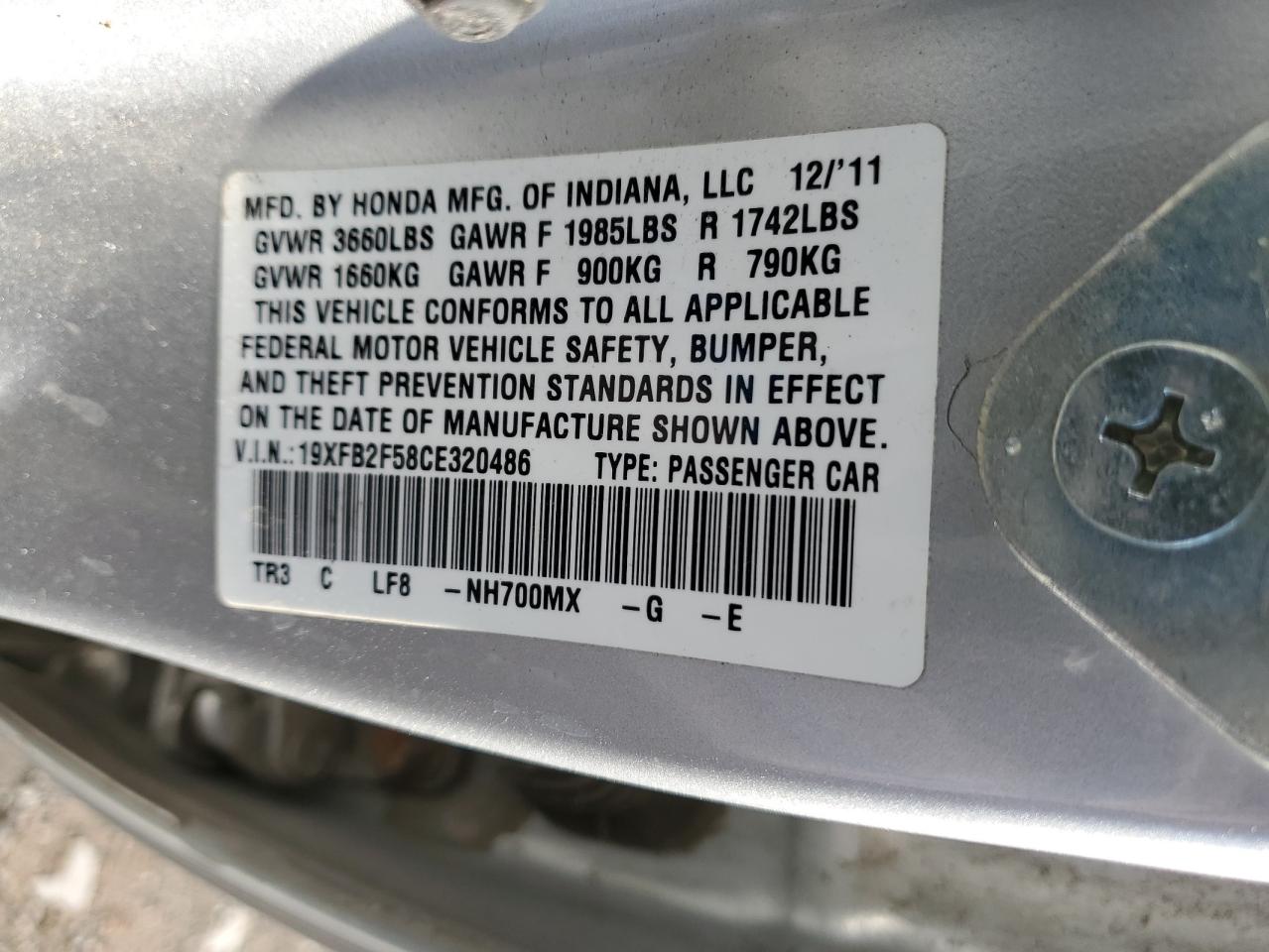 2012 Honda Civic - Image 12