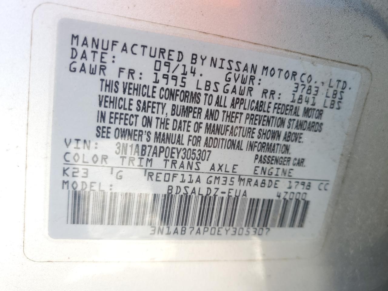 2014 Nissan Sentra - Image 12