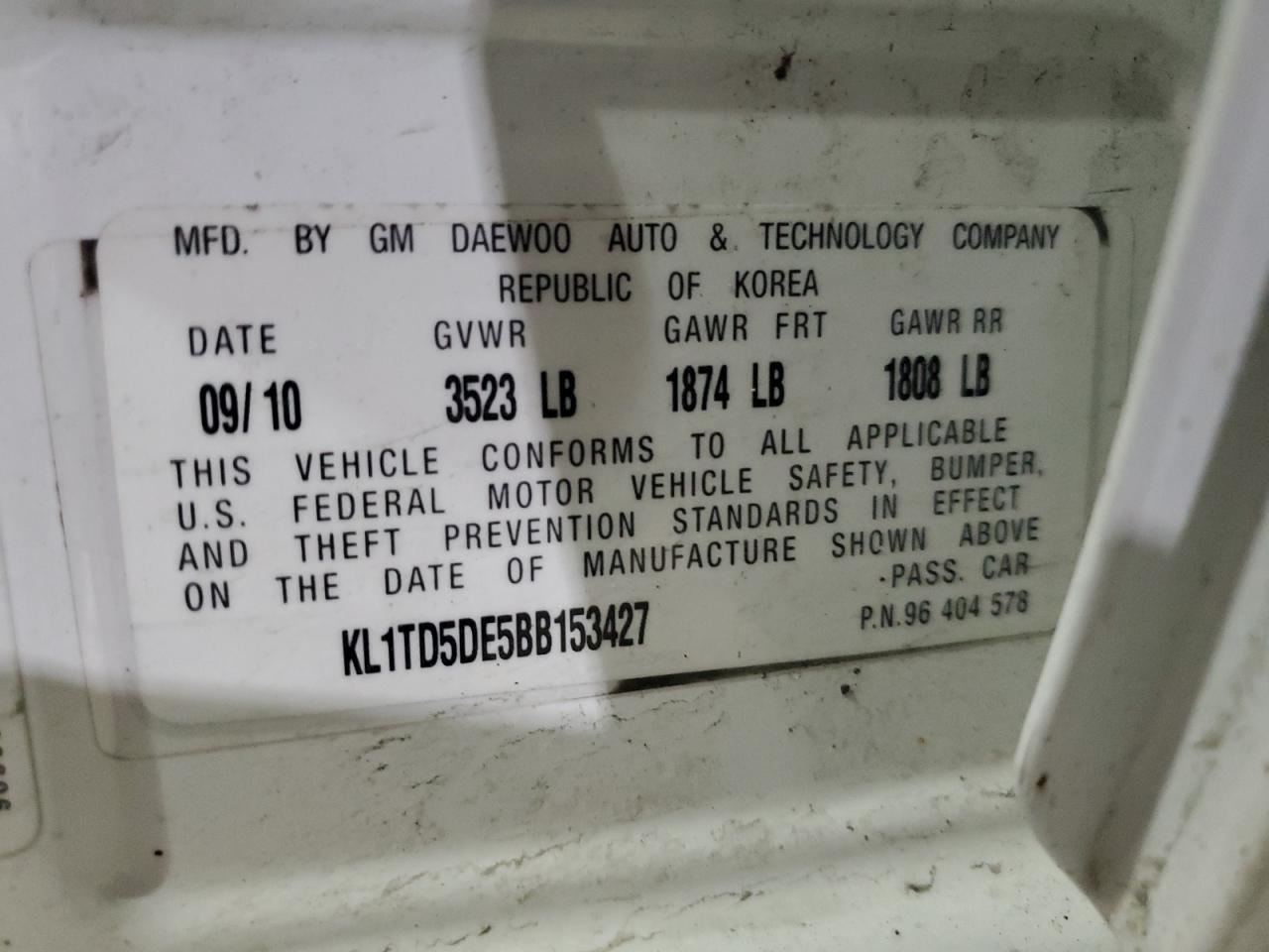 2011 Chevrolet Aveo - Image 12