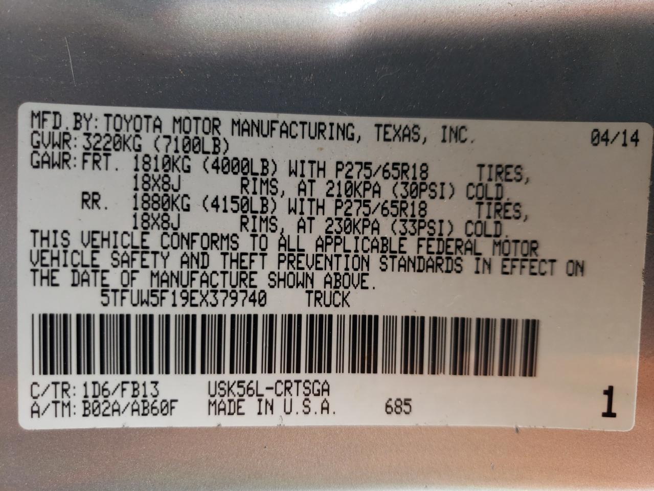 2014 Toyota Tundra - Image 13