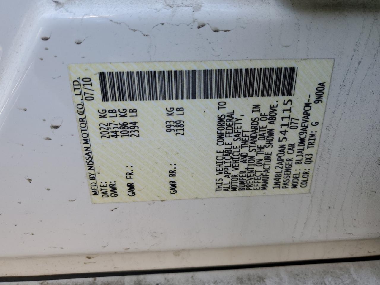 2010 Nissan Altima - Image 12