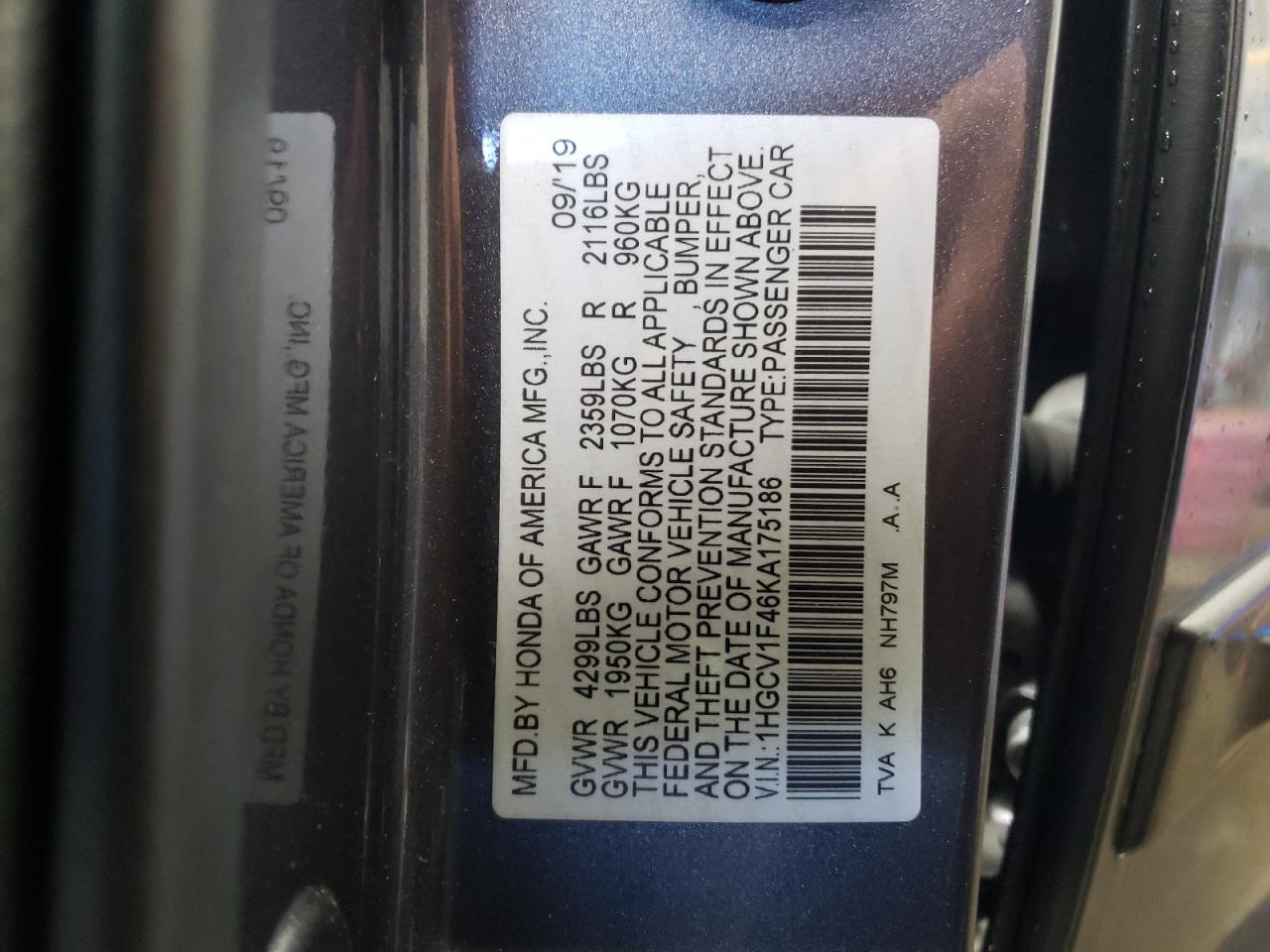 2019 Honda Accord - Image 12