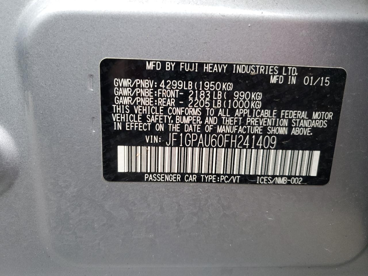 2015 Subaru Impreza - Image 14